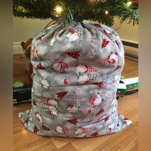 Festive Gnomes Reusable Gift Bag Large